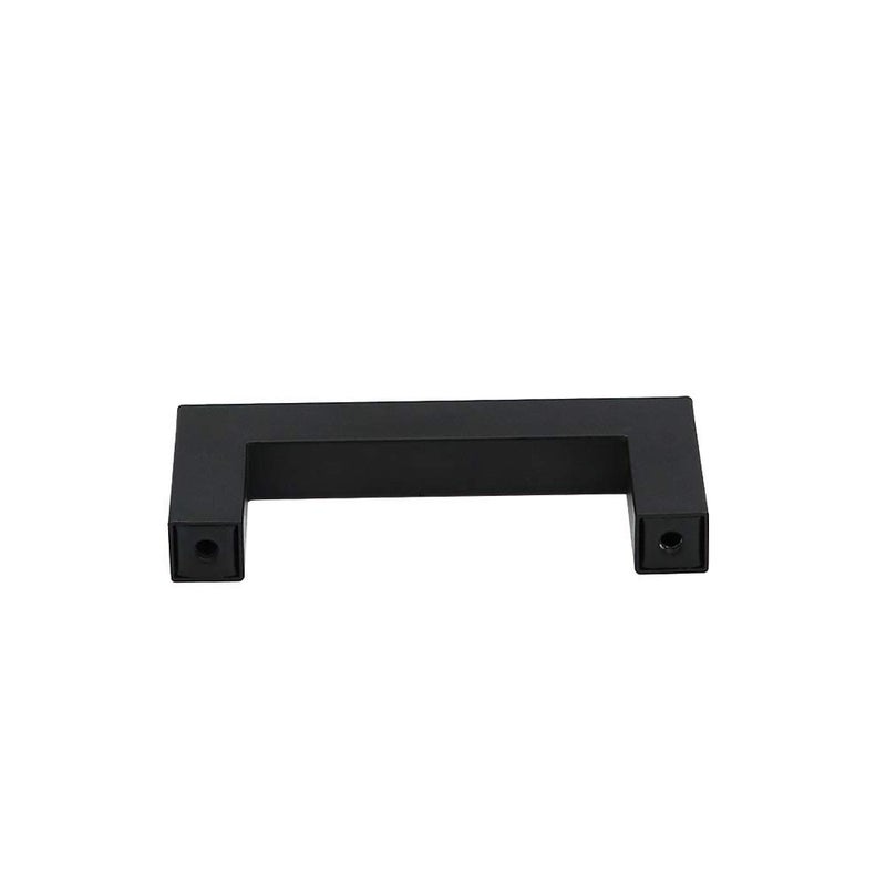 homdiy 5 Pack Black Cabinet Pulls 3 Inch Matte Black Cabinet Pulls Drawer Dresser Handles Drawer Handle Stainless Steel Dresser Hardware Center to Center 76mm Square Bar Stainless Steel Hardware - Image 5